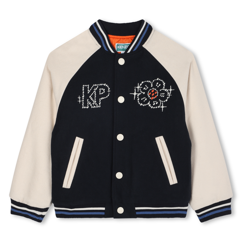 Bomberjack met drukknoopsluiting KENZO KIDS 
                        GIRL