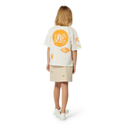 Katoenen rok met badges KENZO KIDS 
                    MEISJE