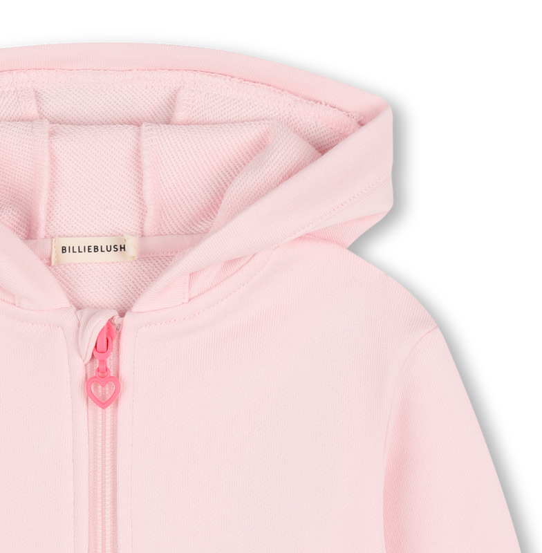 HOODIE MET RITS BILLIEBLUSH 
                        GIRL
