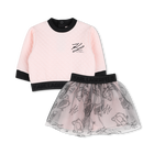 Sweat- en rokset KARL LAGERFELD KIDS 
                    MEISJE