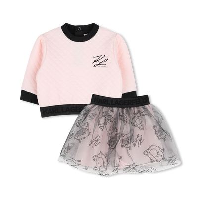 Sweat- en rokset KARL LAGERFELD KIDS MEISJE