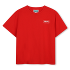 T-shirt met korte mouwen, FEL ROOD, hi-res