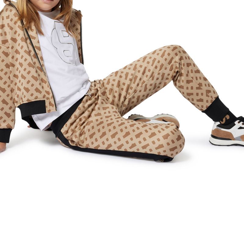 Joggingbroek met monogram BOSS 
                        GIRL