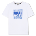 Katoenen T-shirt korte mouwen BOSS 
                    BOY