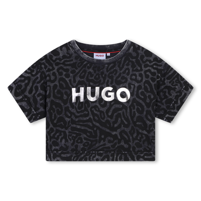 Katoenen T-shirt met print HUGO GIRL