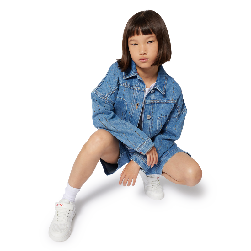 Jeansjasje met strepen HUGO 
                        GIRL