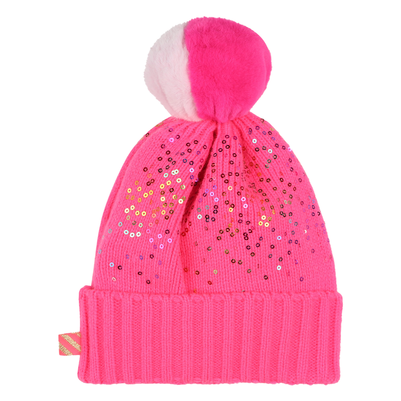 Muts met pompon en lovertjes BILLIEBLUSH 
                        GIRL