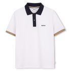 Poloshirt met korte mouwen, WIT, hi-res