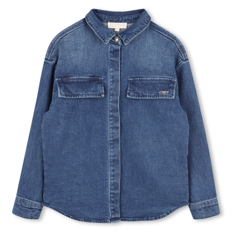 Denim overhemd met lange mouwen MICHAEL KORS 
                        GIRL