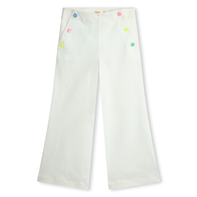 Brede broek van twill