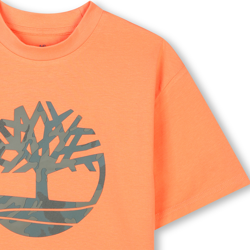 T-shirt met logo in reli&euml;f TIMBERLAND 
                        BOY