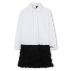 Jurk met lange mouwen KARL LAGERFELD KIDS 
                    GIRL