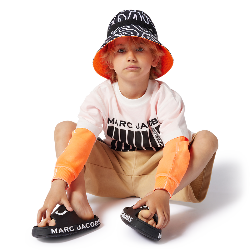 Tweekleurig katoenen T-shirt MARC JACOBS 
                        BOY