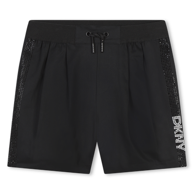 Katoenen short met steentjes DKNY GIRL