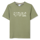 Katoenen T-shirt korte mouwen BOSS 
                    JONGEN