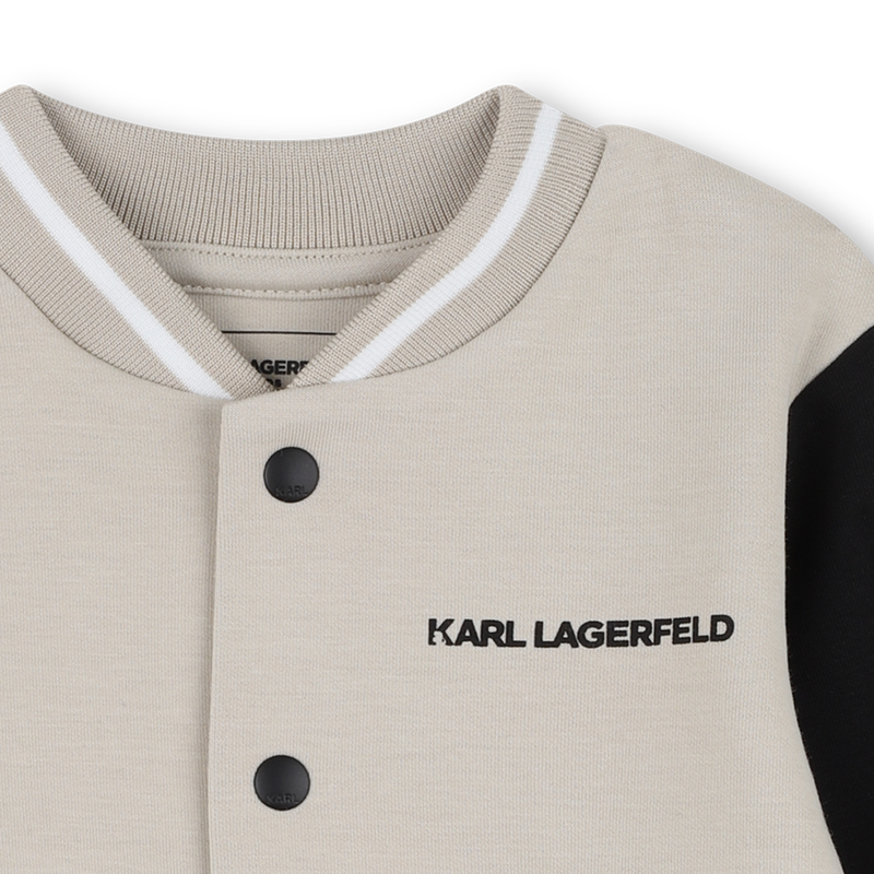 Vest en broek set in dubbele jersey KARL LAGERFELD KIDS 
                        BOY