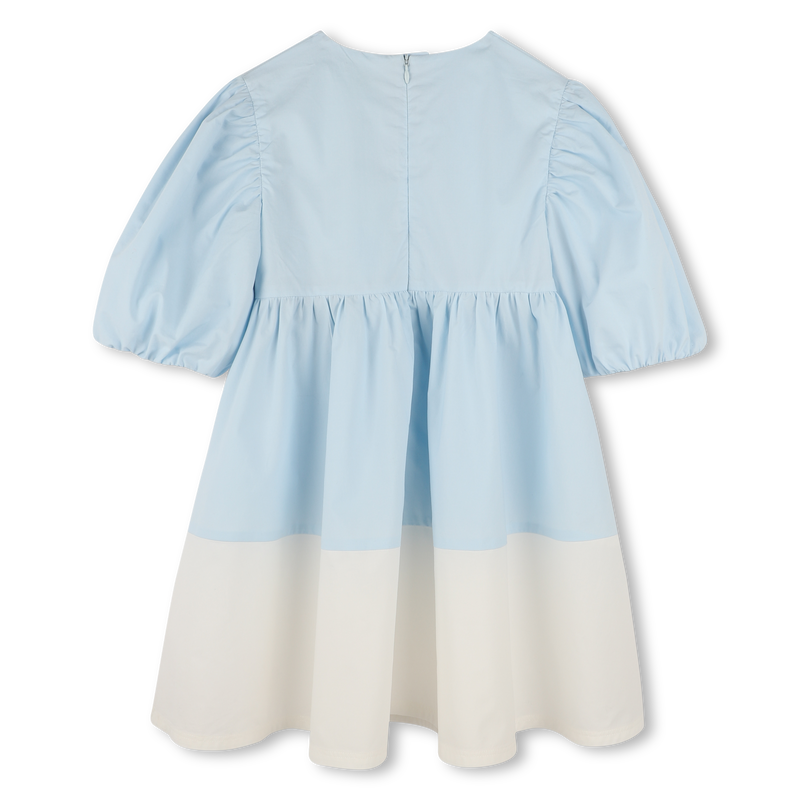 Wijde jurk in twee kleuren KENZO KIDS 
                        GIRL
