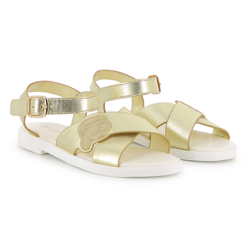 SANDALEN VAN RUNDLEER KARL LAGERFELD KIDS 
                        GIRL