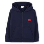 Capuchon cardigan, MARINE, hi-res