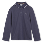 Polo met lange mouwen, MARINE, hi-res
