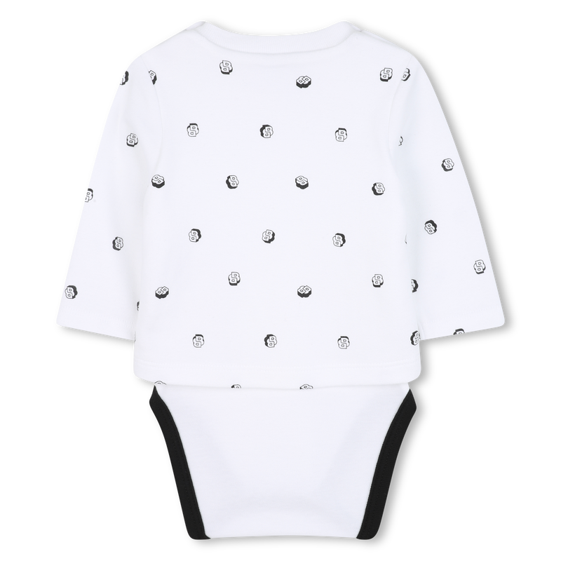 Set rompertjes, slabbetje en muts BOSS 
                        BOY