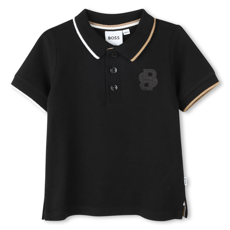 Katoenen polo met streepjes BOSS 
                        BOY