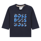 Katoenen T-shirt met logo's BOSS 
                    BOY