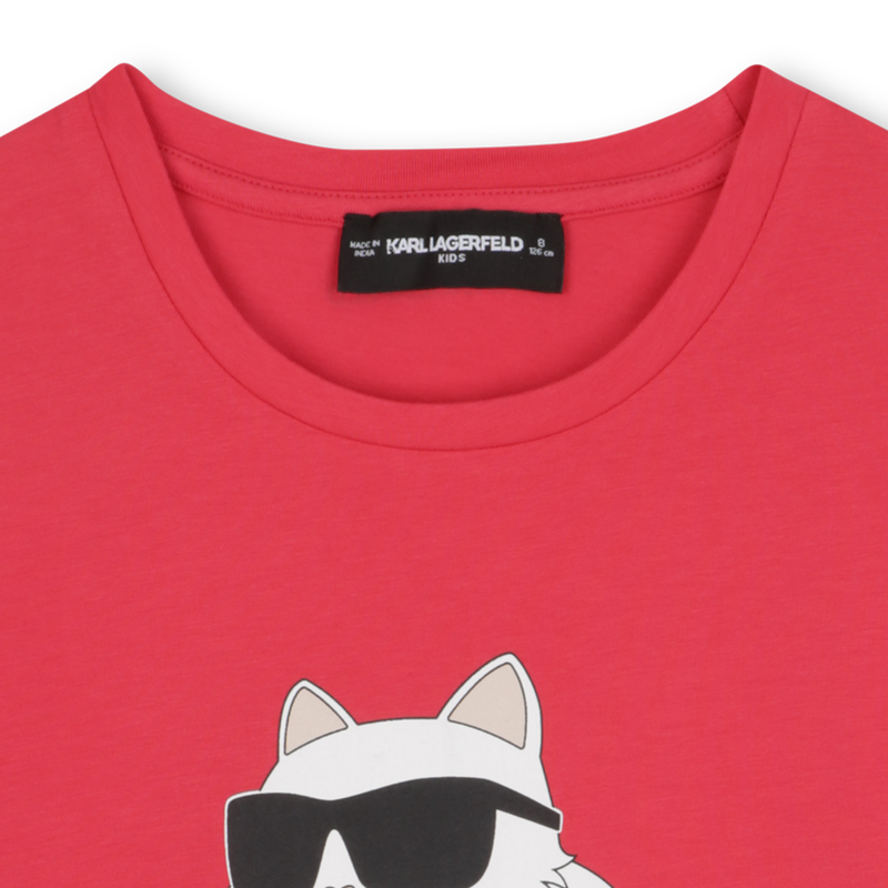 T-shirt met korte mouwen KARL LAGERFELD KIDS 
                        GIRL