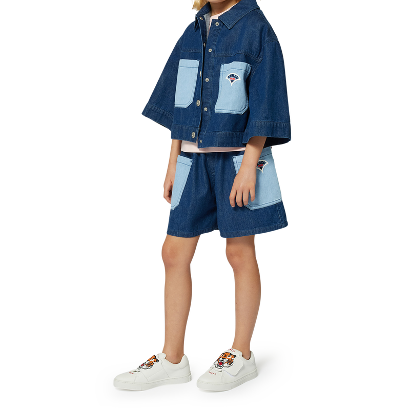Geborduurd denim jasje