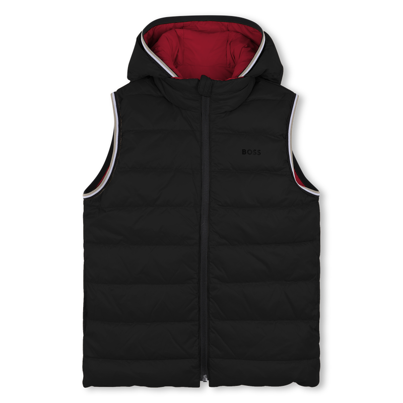 Gewatteerd jack met capuchon in flanne-effect BOSS 
                        BOY