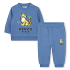 Sweatshirt en broek in fleece, LICHT BLAUW, hi-res