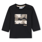 T-shirt met lange mouwen, ZWART, hi-res