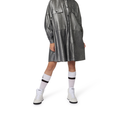 Muts van tricot met omslag DKNY GIRL