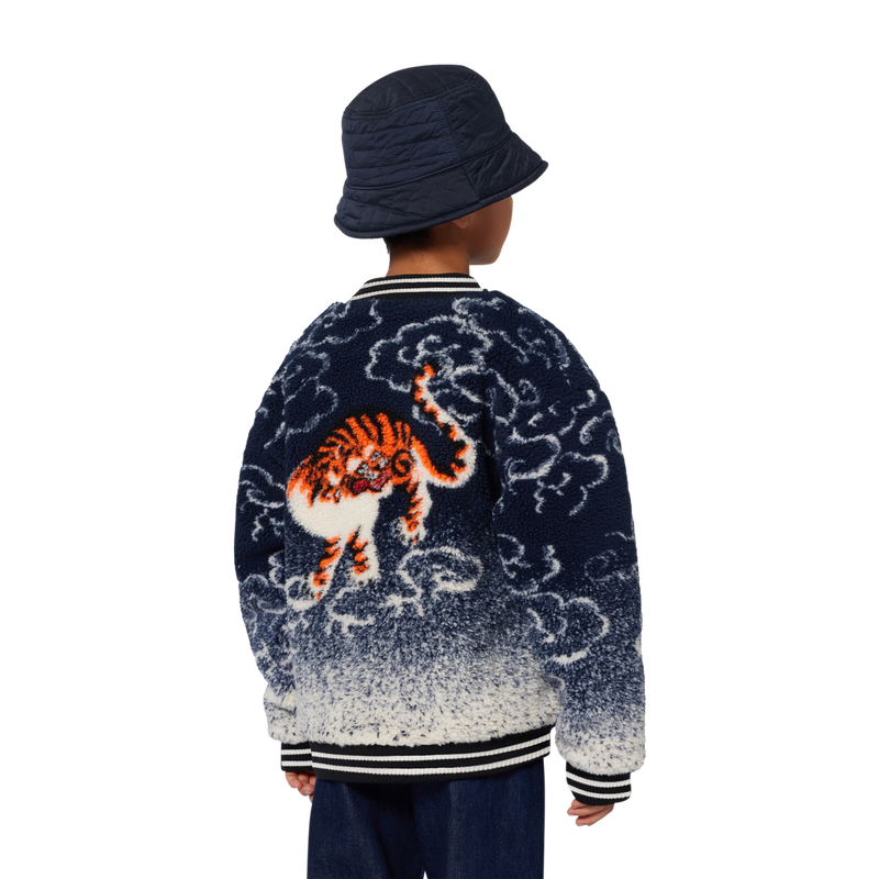 Polyester bucket hat met stiksels KENZO KIDS 
                        UNISEX
