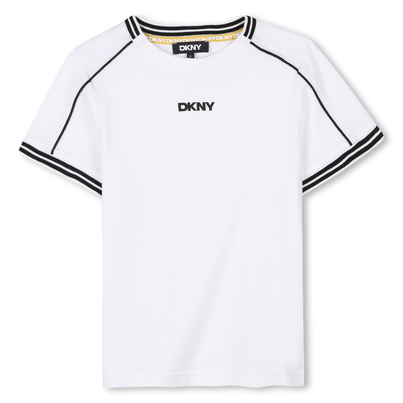 T-shirt met gekleurde strepen DKNY 
                        UNISEX