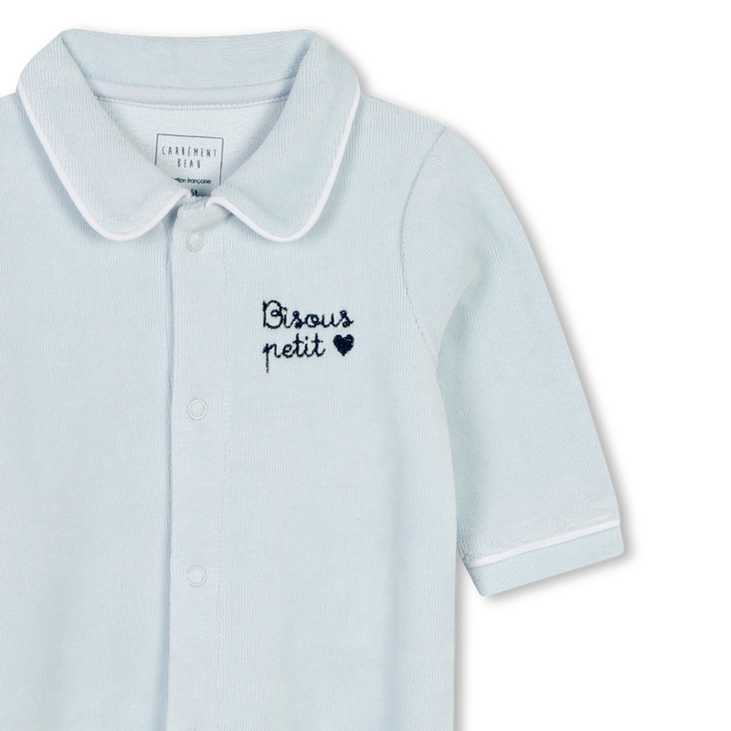 Velours pyjama met polokraagje CARREMENT BEAU 
                        BOY