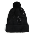 Gebreide muts met pompon KARL LAGERFELD KIDS 
                    GIRL