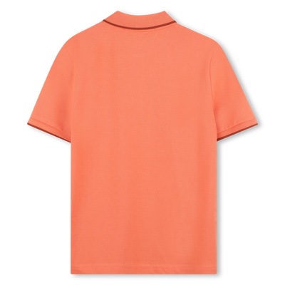 Effen polo van katoenpiqu&eacute; BOSS BOY