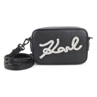 Handtas, generfd en glad gecoat textiel KARL LAGERFELD KIDS 
                    GIRL