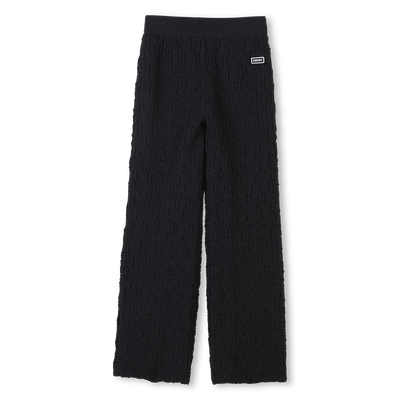 Wijde broek van wafelstof DKNY GIRL