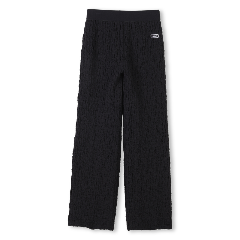 Wijde broek van wafelstof DKNY 
                        GIRL
