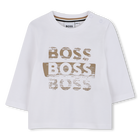 T-shirt met lange mouwen, WIT, hi-res
