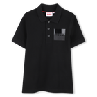 Poloshirt met korte mouwen, ZWART, hi-res