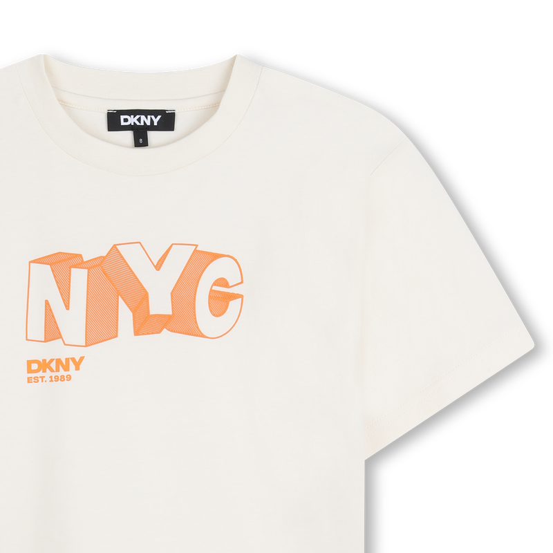 T-SHIRT MET KORTE MOUWEN DKNY 
                        BOY