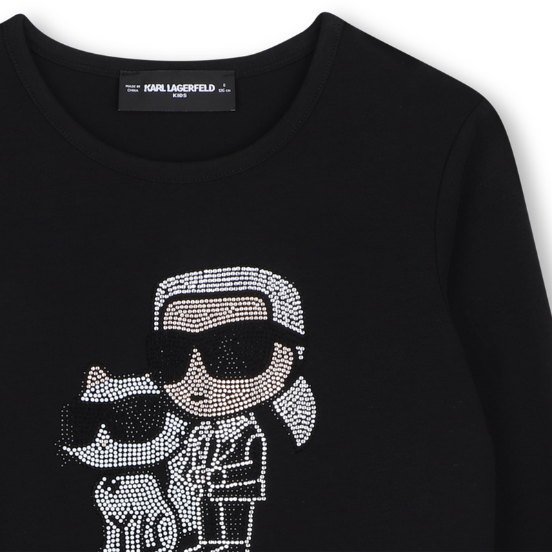 T-shirt met lange mouwen KARL LAGERFELD KIDS 
                        GIRL