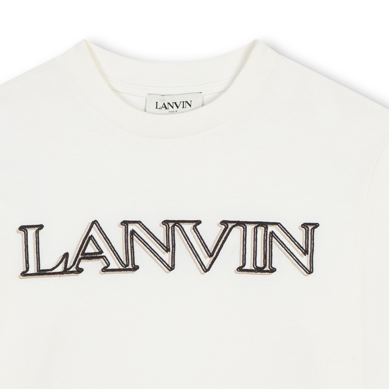 T-shirt met geborduurd logo LANVIN 
                        BOY