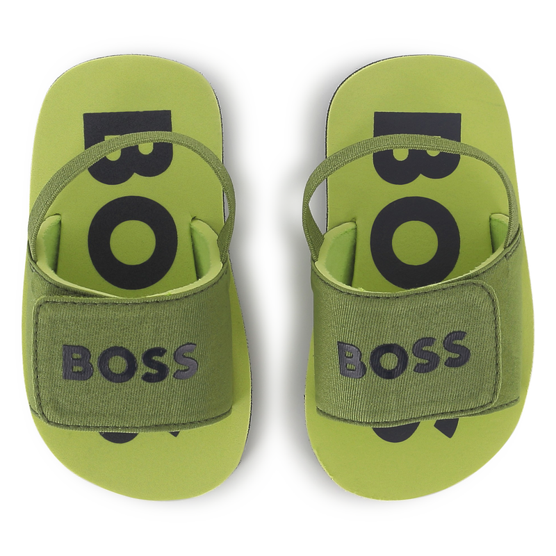 Slippers met klittenband BOSS 
                        BOY