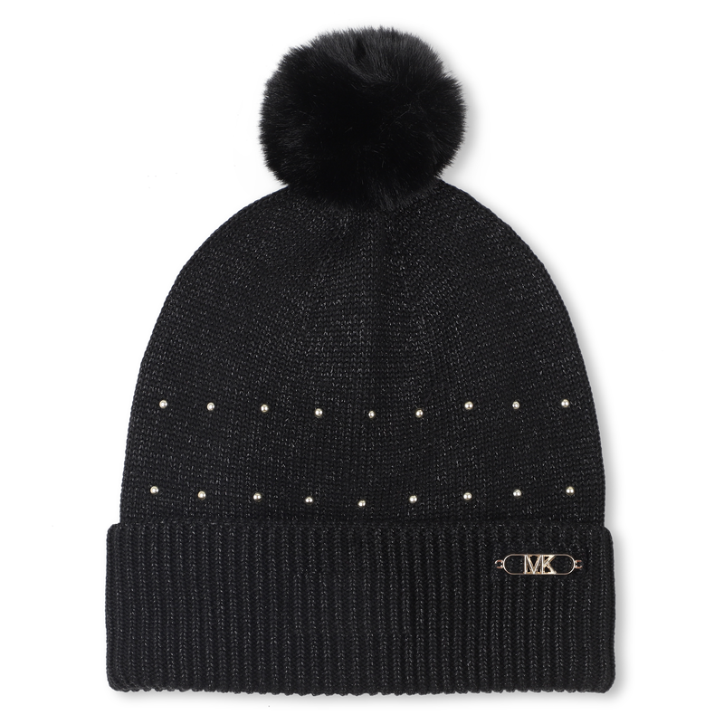 Gebreide muts met pompon MICHAEL KORS 
                        GIRL