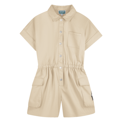 SATIJNEN PLAYSUIT KENZO KIDS GIRL