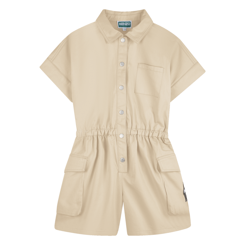 SATIJNEN PLAYSUIT KENZO KIDS 
                        GIRL